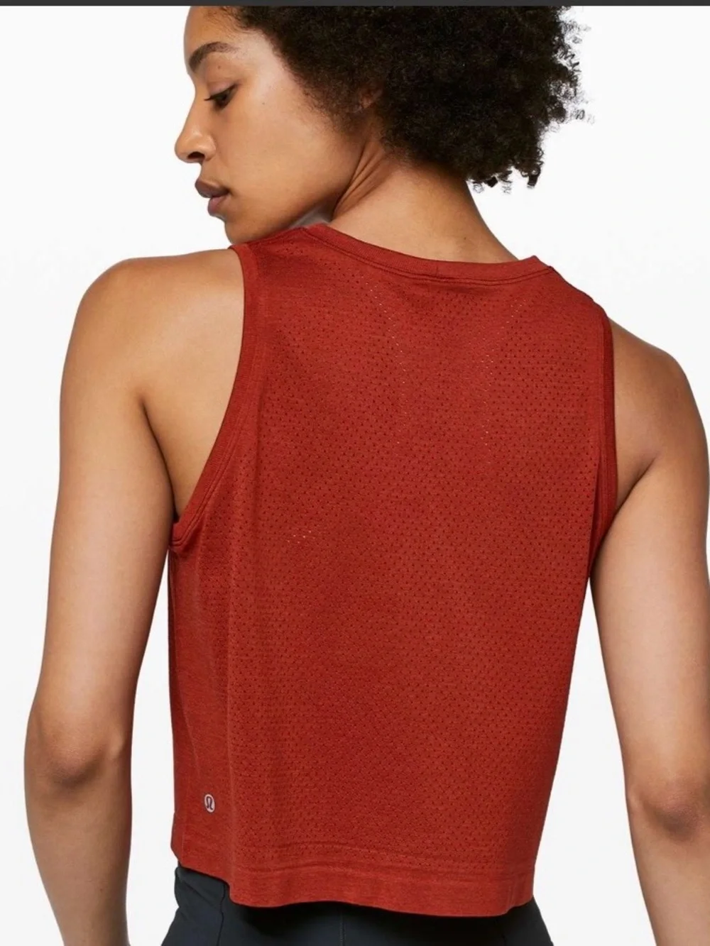 Lululemon Breeze by Muscle Crop Tank in Cayenne Size 10